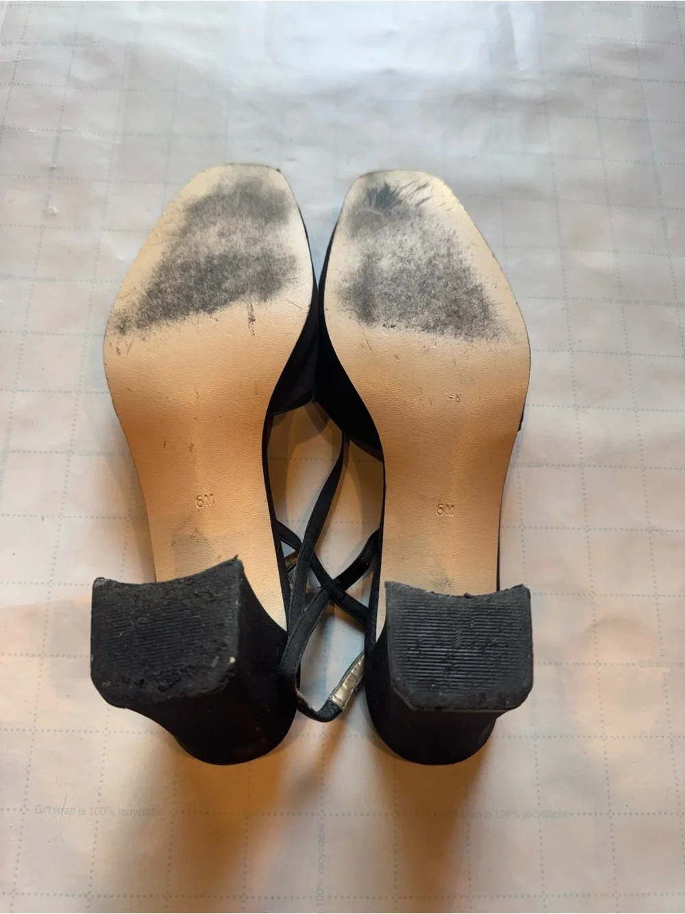 croft & barrow Black Strappy Slingback Heels